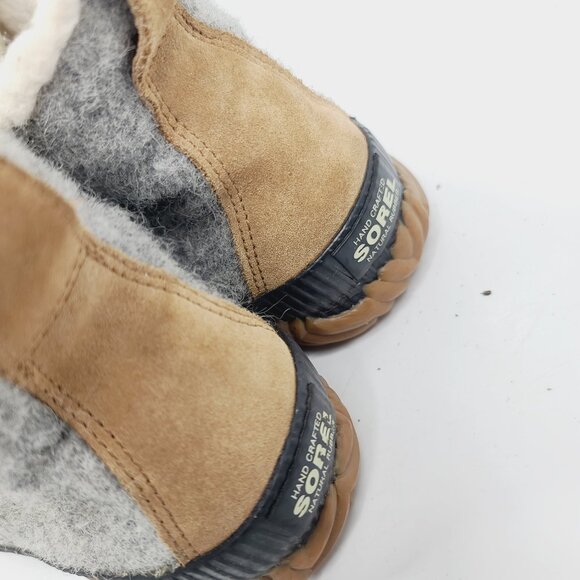 Sorel Women's Grey Brown Out N About NY1954-052 Waterproof Winter Boots Size 6 - Picture 4 of 7